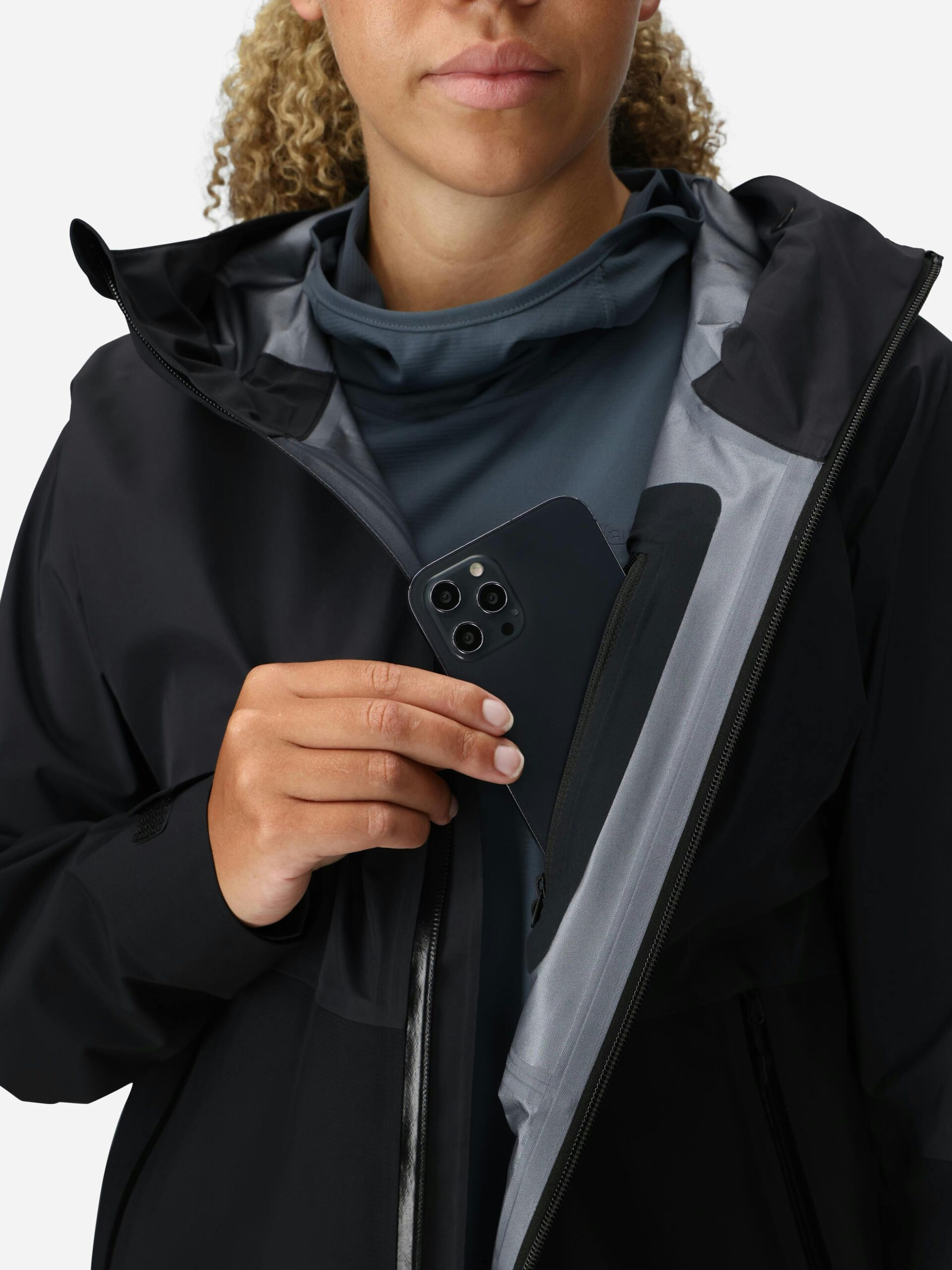 Marmot Women's Seeker GORE-TEX® C-Knit Rain Jacket in Black - Image 5