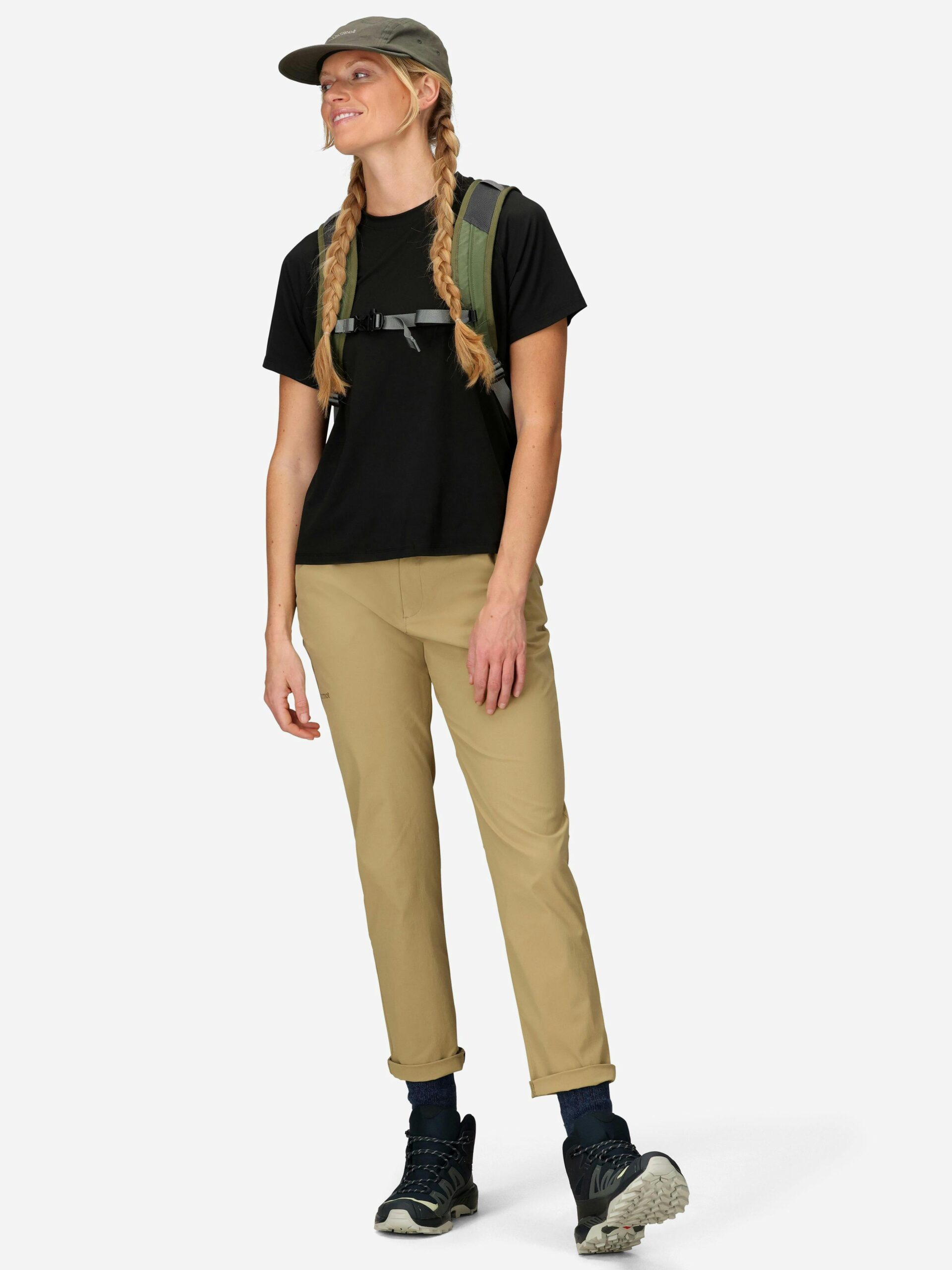Marmot Women's Windridge UPF 50 Short-Sleeve T-Shirt (Spring 2026) in Black - Image 4