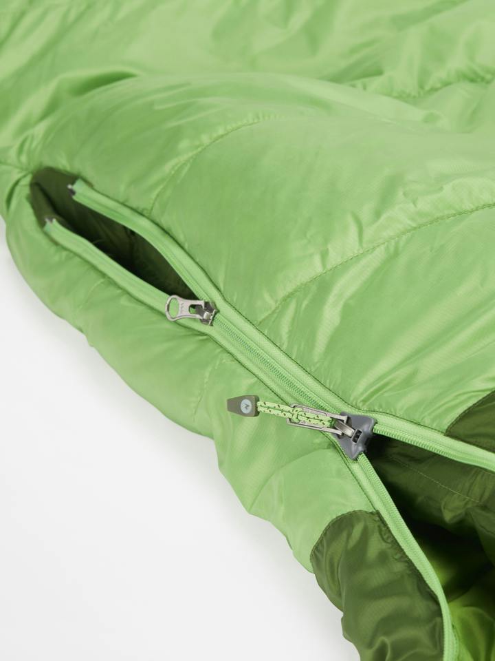 Marmot Hydrogen Down 30° Sleeping Bag in Foliage/Kiwi - Image 5
