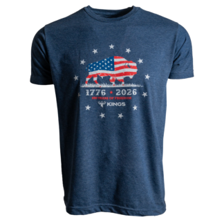 Buffalo Patriot 250th Tee - Heather Denim / 2XL