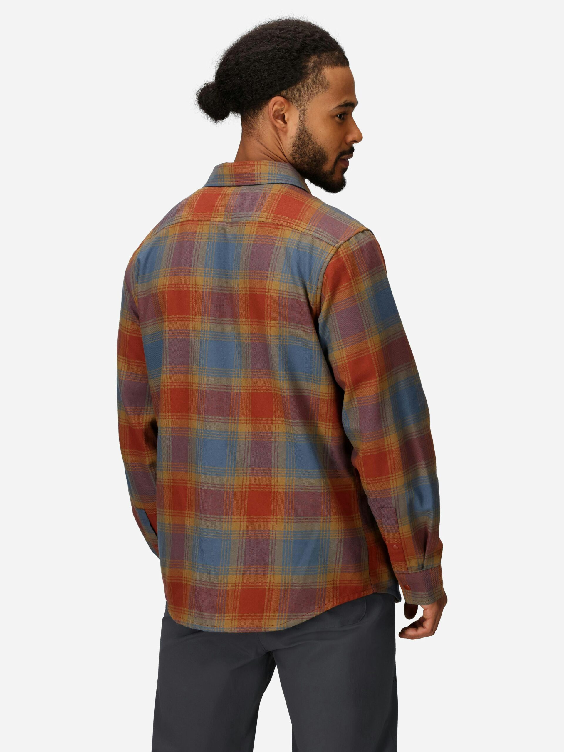Marmot Men’s Stonepeak Lightweight Performance Long- Sleeve Flannel Shirt (Fall 2025) in Pecan - Image 3