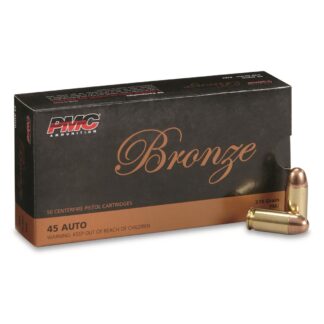 PMC Bronze, .45 ACP, FMJ, 230 Grain, 50 Rounds
