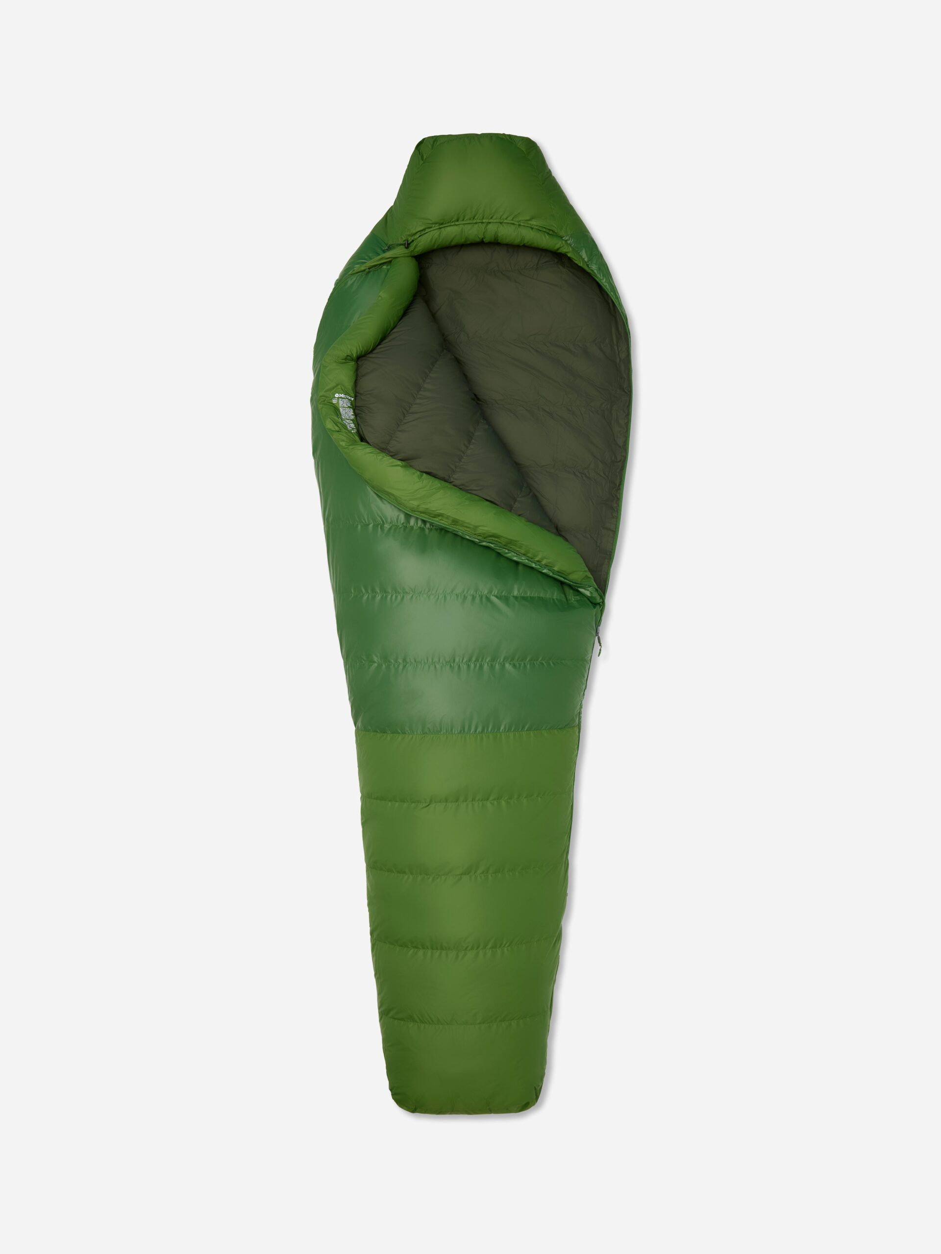 Marmot Mad River Down 30° Long Sleeping Bag in Foliage/Rosin Green - Image 3