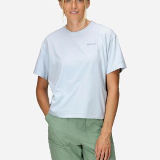 Marmot Women's AirExchange UPF 50 Short-Sleeve Crew Shirt in Vapor