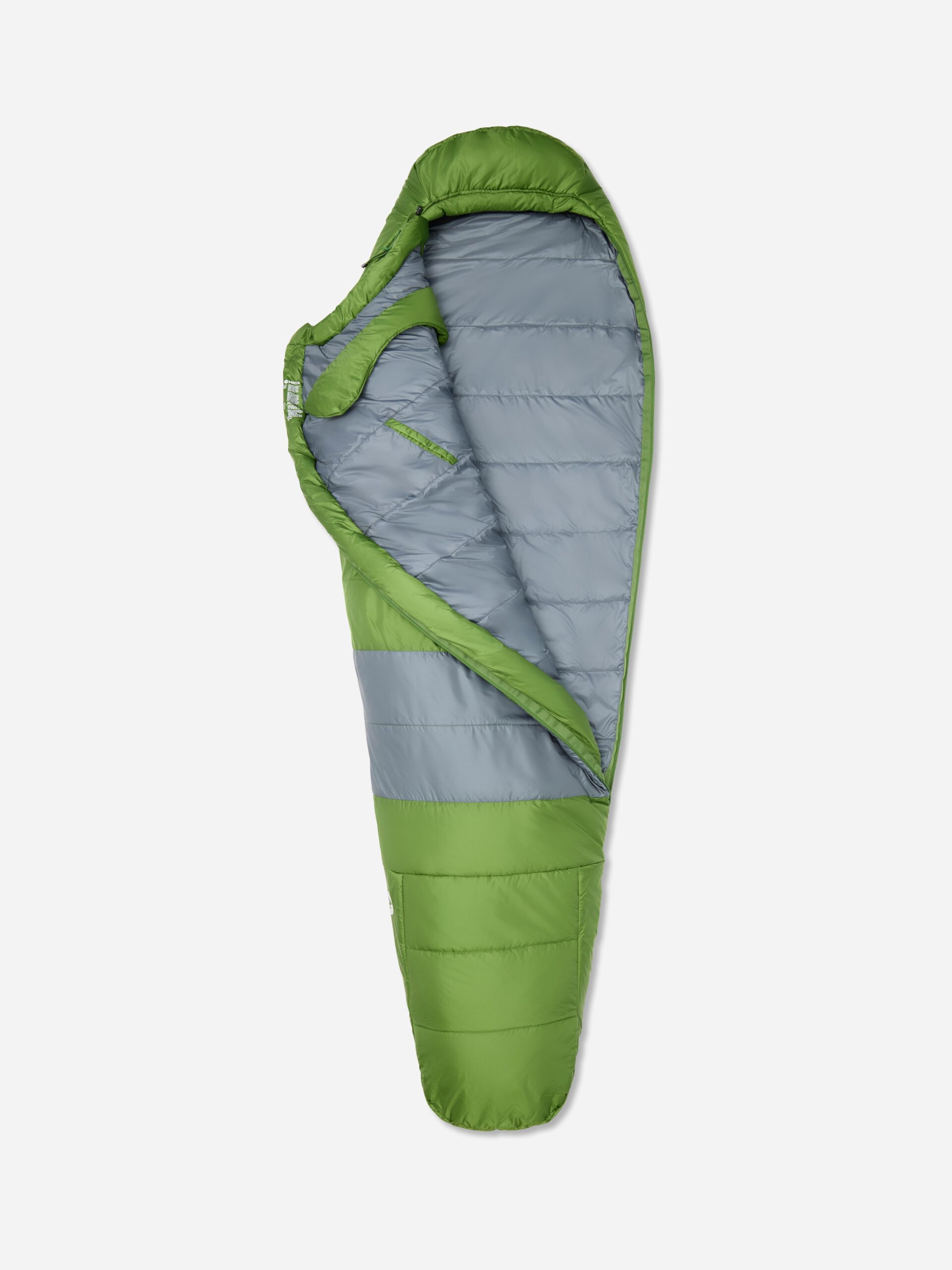 Marmot Trestles Elite Eco 30° Long Sleeping Bag in Foliage/Steel Onyx | Down - Image 4