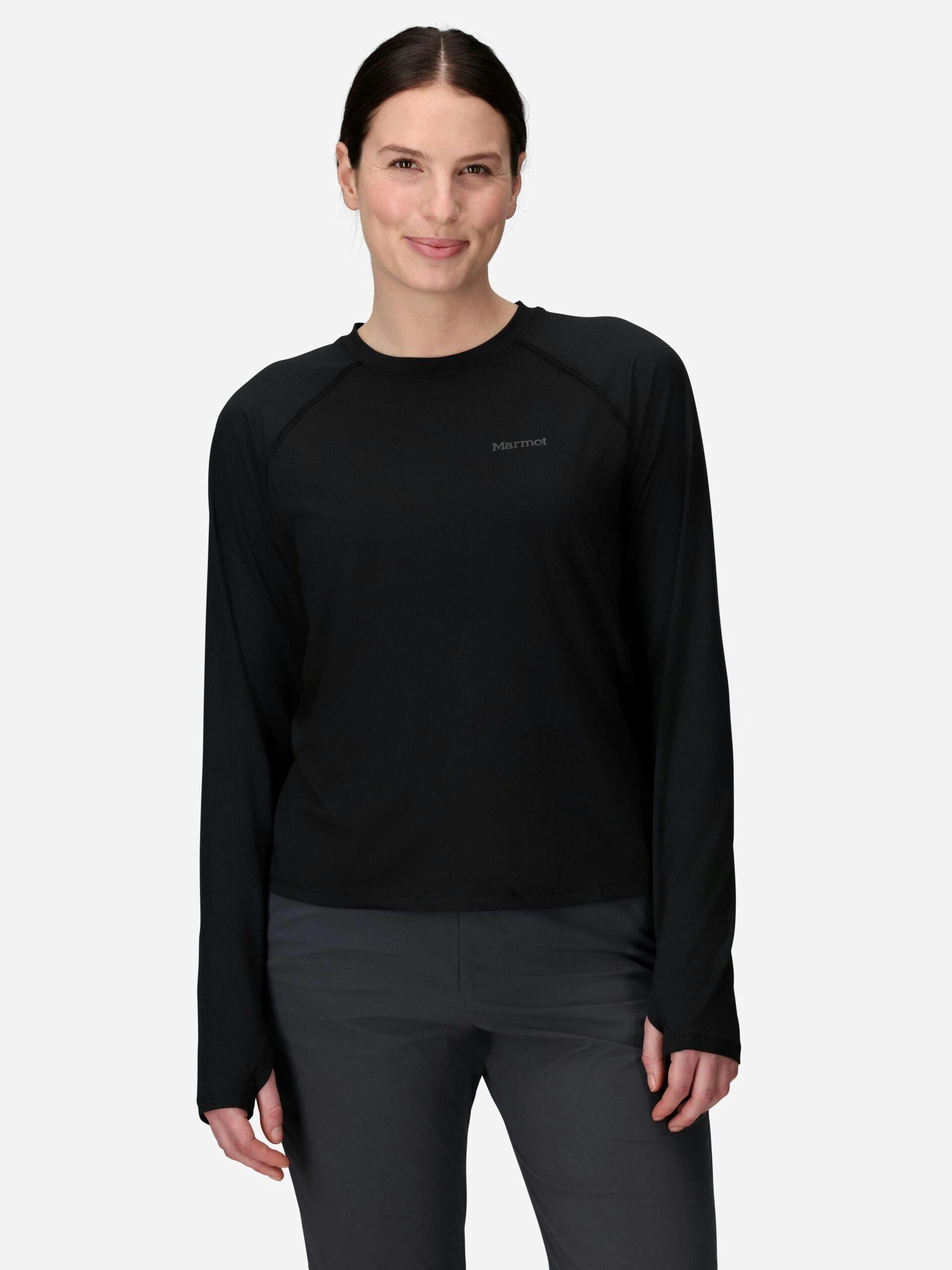 Marmot Women's Windridge UPF 50 Long-Sleeve Shirt (Spring 2026) in Black - Image 2