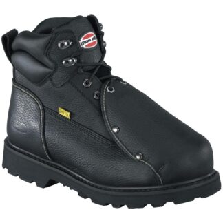 Iron AgeĀ® Men's 6" Ground Breaker Steel Toe Met Guard Work Boots, Black