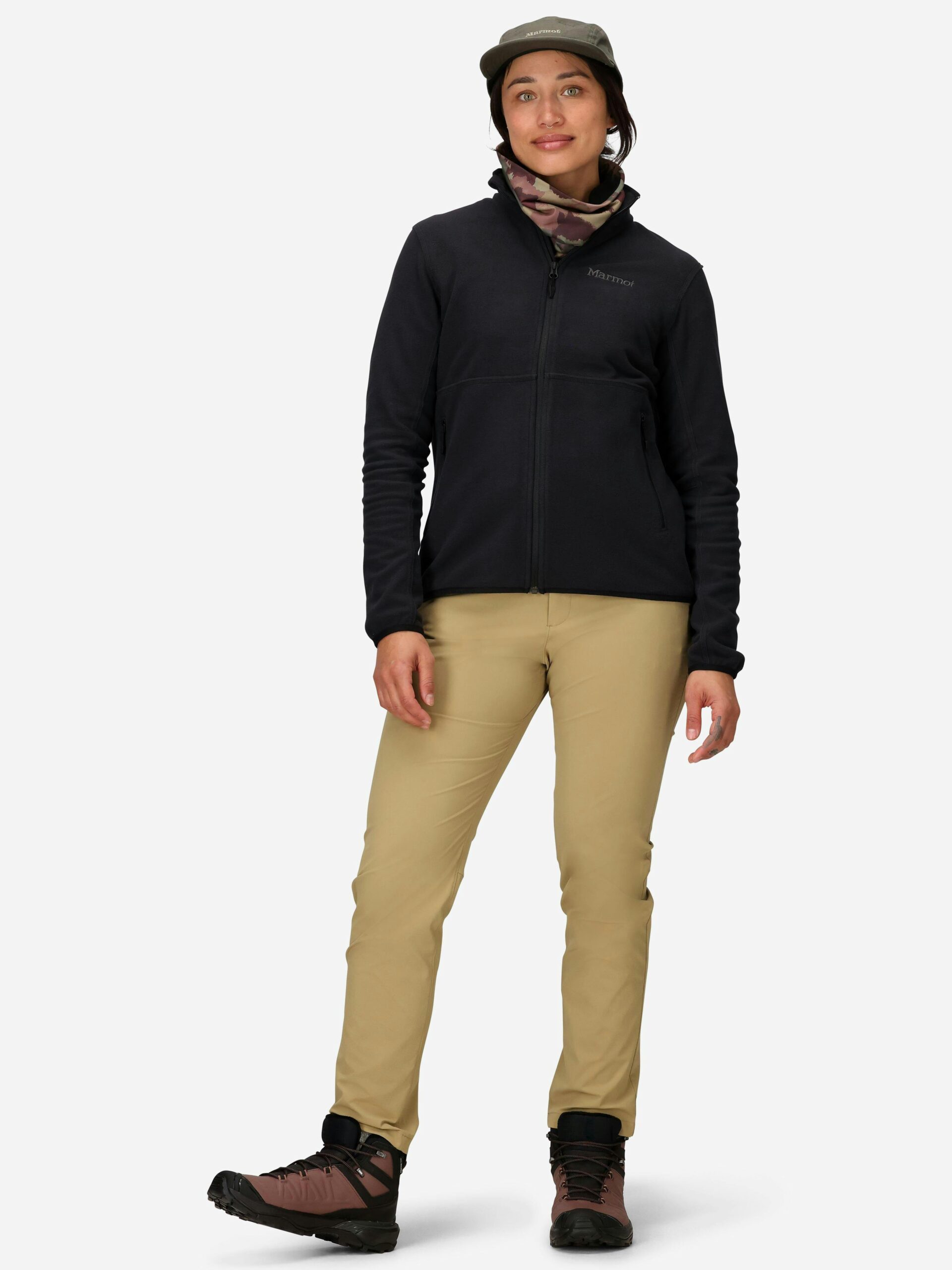 Marmot Women's Rocklin Fleece Full-Zip Jacket in Black - Image 4