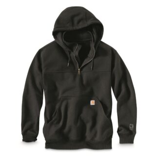 Carhartt Rain Defender Paxton Heavyweight Hooded Zip Mock Sweatshirt