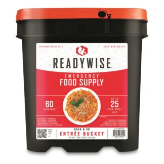 ReadyWise Entree Only Grab & Go Emergency Food Supply, 60 Servings