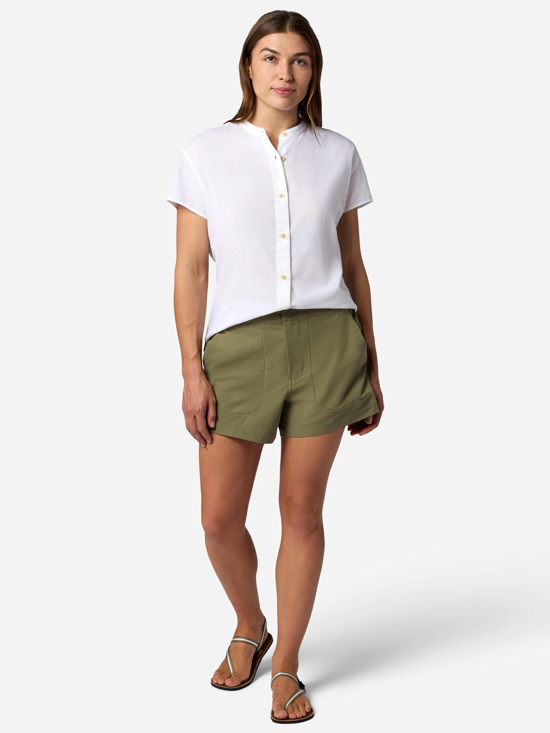 Marmot Women's Rhea Short-Sleeve Shirt (Spring 2026) in White | Organic Cotton - Image 5