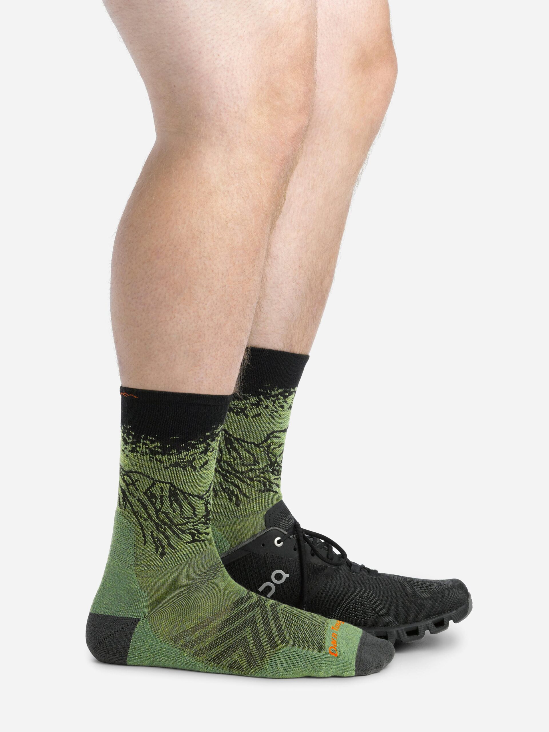 Marmot Men's Vert Micro Crew Ultra-Lightweight with Cushion Running Socks in Darn Tough Lichen | Merino Wool - Image 5