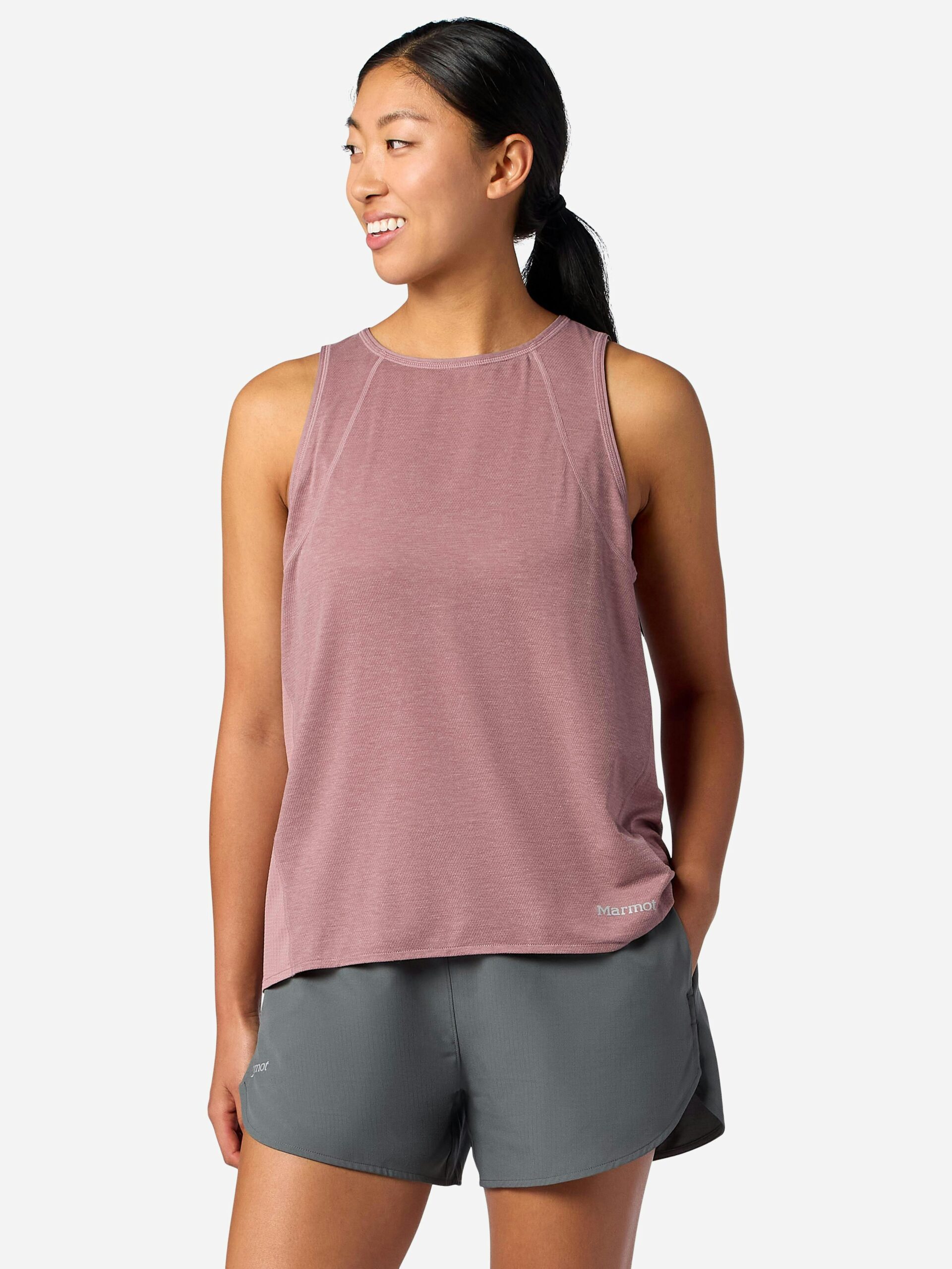 Marmot Women's Uptrail Active Tank Top (Spring 2026) in Light Mauve - Image 3