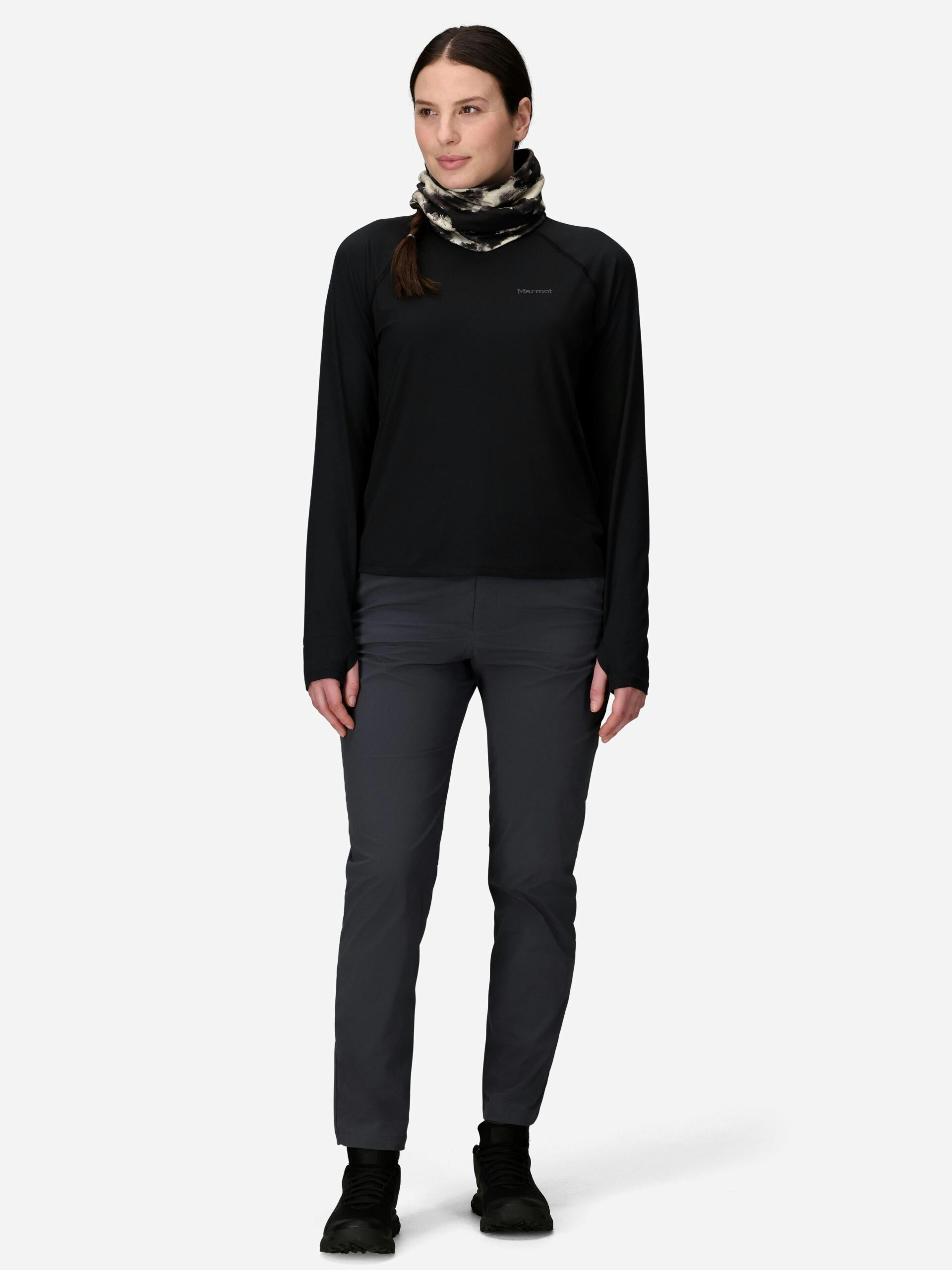 Marmot Women's Windridge UPF 50 Long-Sleeve Shirt (Spring 2026) in Black - Image 4
