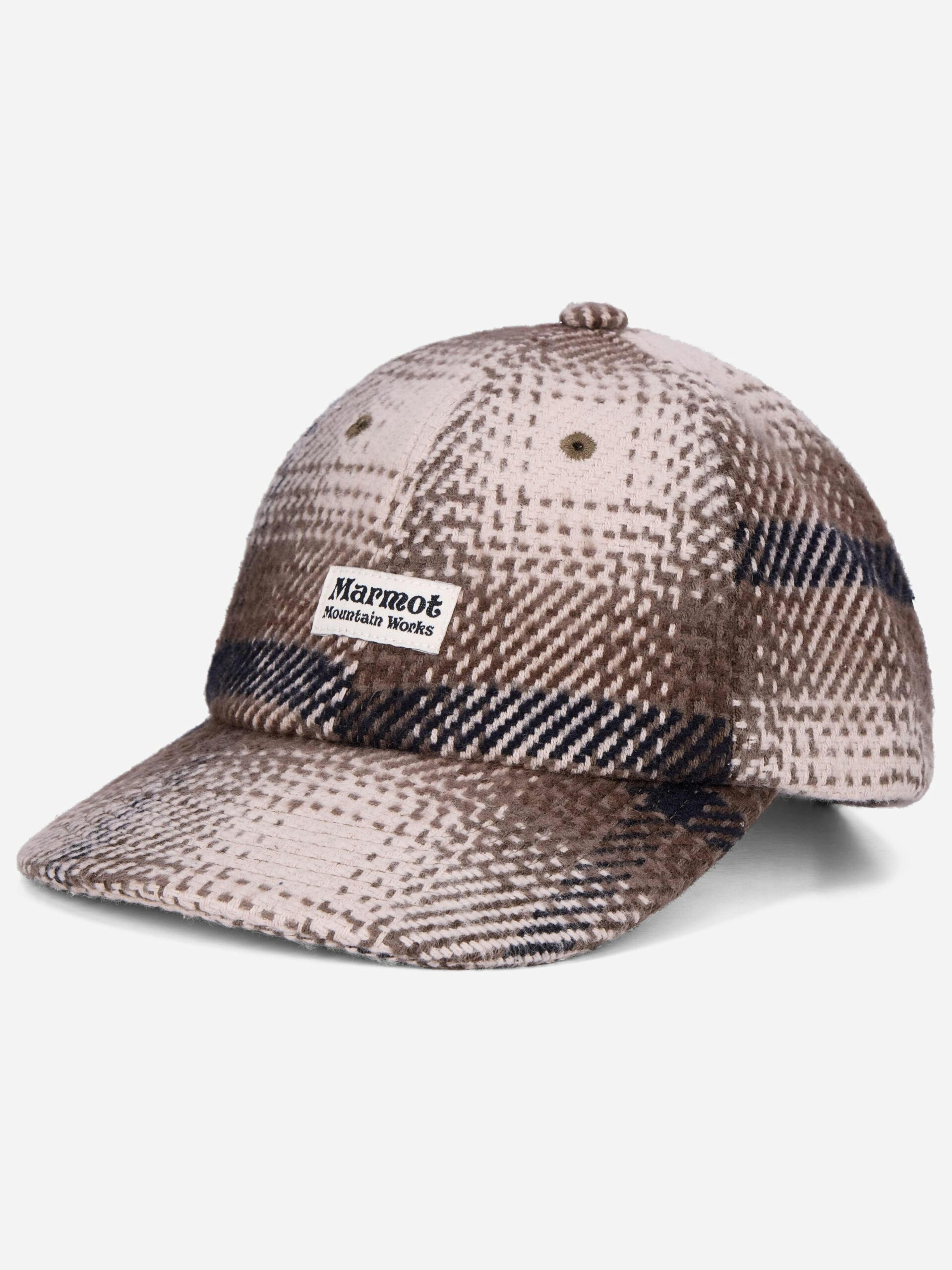 Marmot Open Weave Flannel Cap (Fall 2025) in Birch Bark | Cotton - Image 3