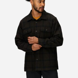 Marmot Men’s Pinecrest Heavyweight Flannel Overshirt (Fall 2025) in Black | Cotton
