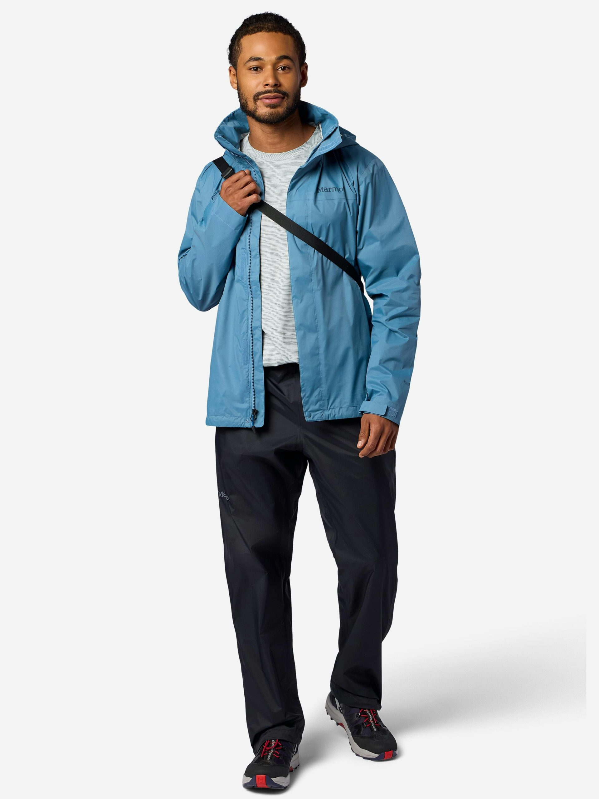 Marmot Men's PreCip® Evo Full-Zip Rain Pants in Black - Image 5