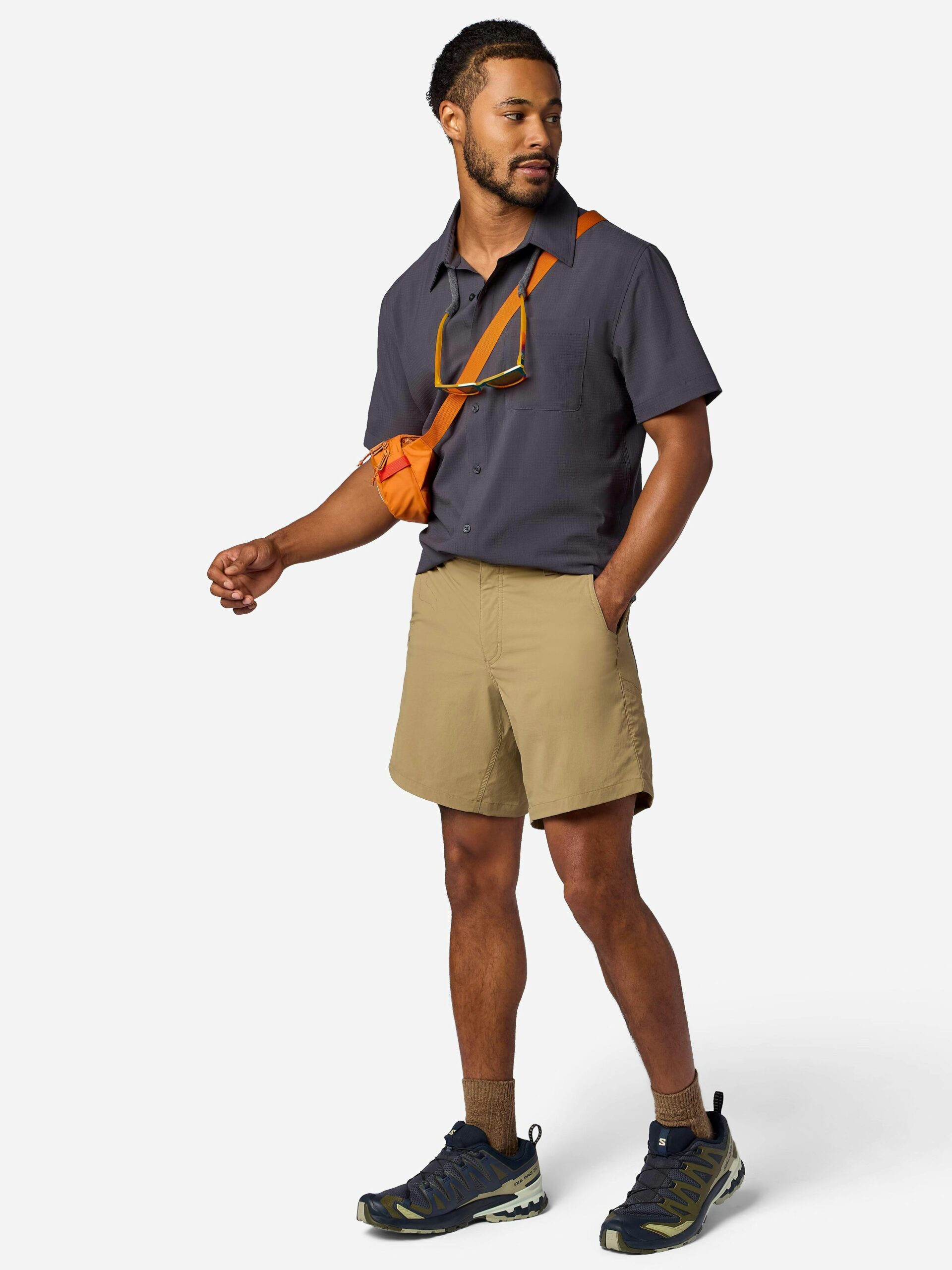 Marmot Men's AirExchange Perforated Short-Sleeve Shirt (Spring 2026) in Blackened - Image 4