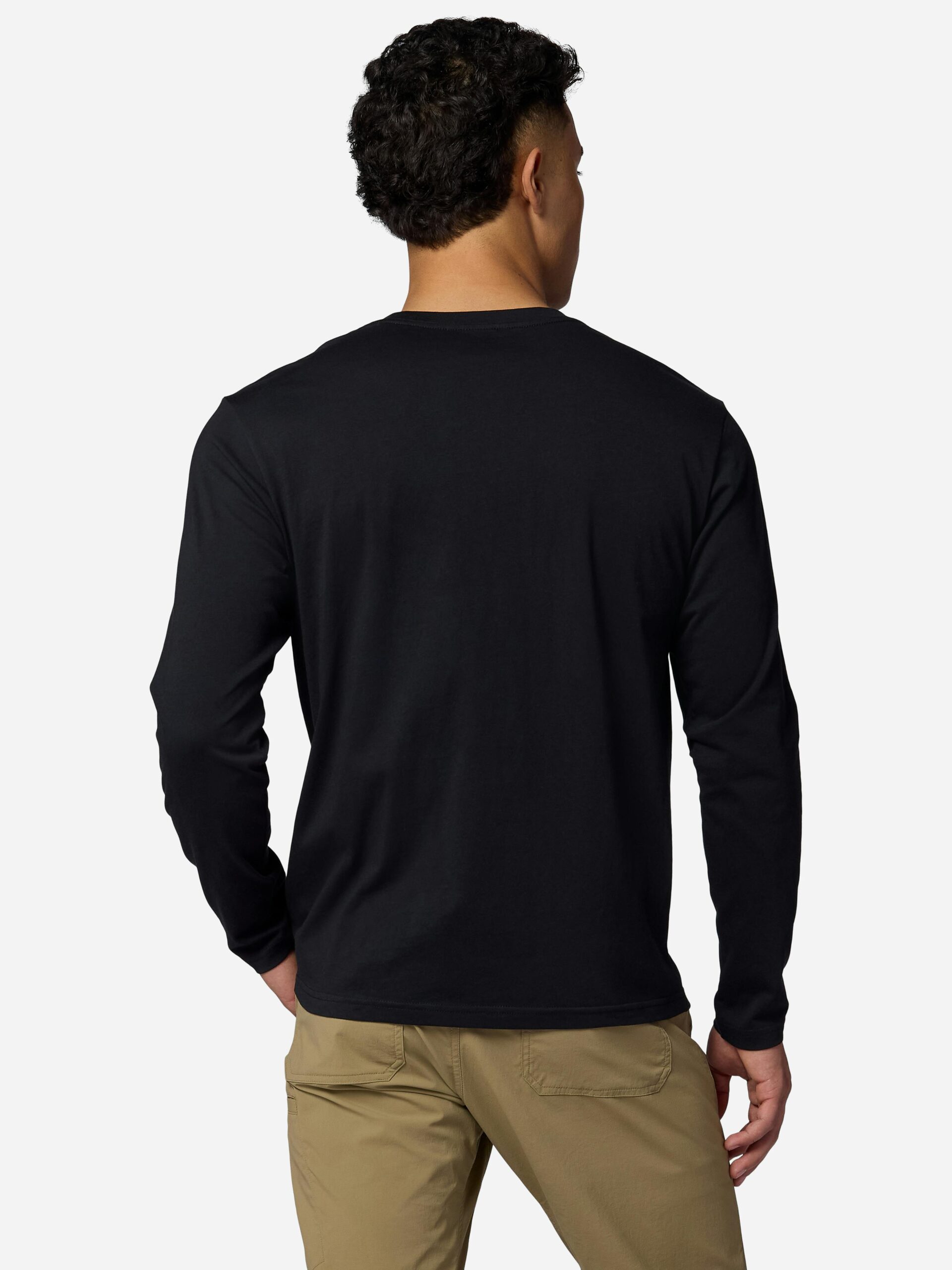 Marmot Men's Coastal Long-Sleeve T-Shirt in Black | Recycled Cotton - Image 3