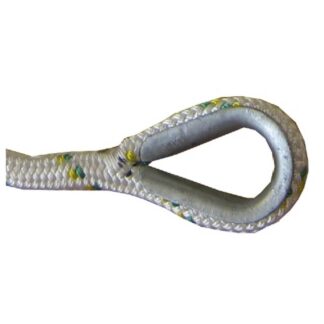 Portable Winch Co. PCA-1213M2ESC Double-braided Polyester Rope with Two Eye Splices, 1/2"x328'