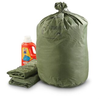 U.S. Military Surplus Rubberized Laundry Bags, 2 Pack, Used