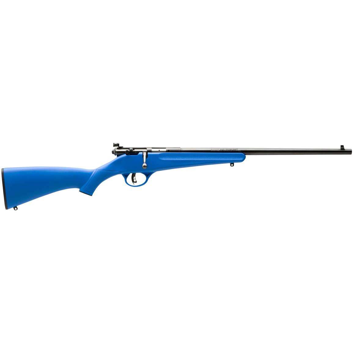 Youth Savage Rascal, Bolt Action, .22LR, Rimfire, 16.125" Barrel, Blue Synthetic Stock, 1 Round