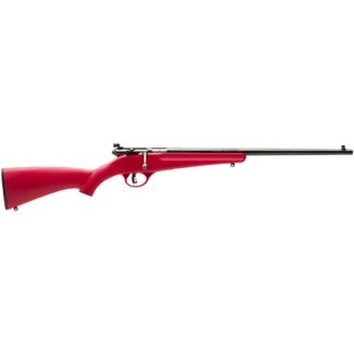Youth Savage Rascal, Bolt Action, .22LR, Rimfire, 16.125" Barrel, Red Synthetic Stock, 1 Round
