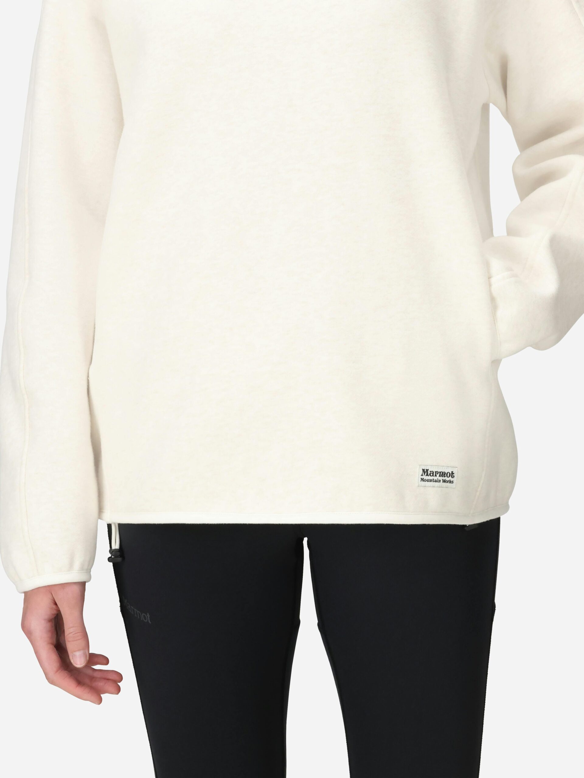 Marmot Women's Peak Cozy Hoody (Fall 2025) in Pearl Heather | Cotton - Image 5