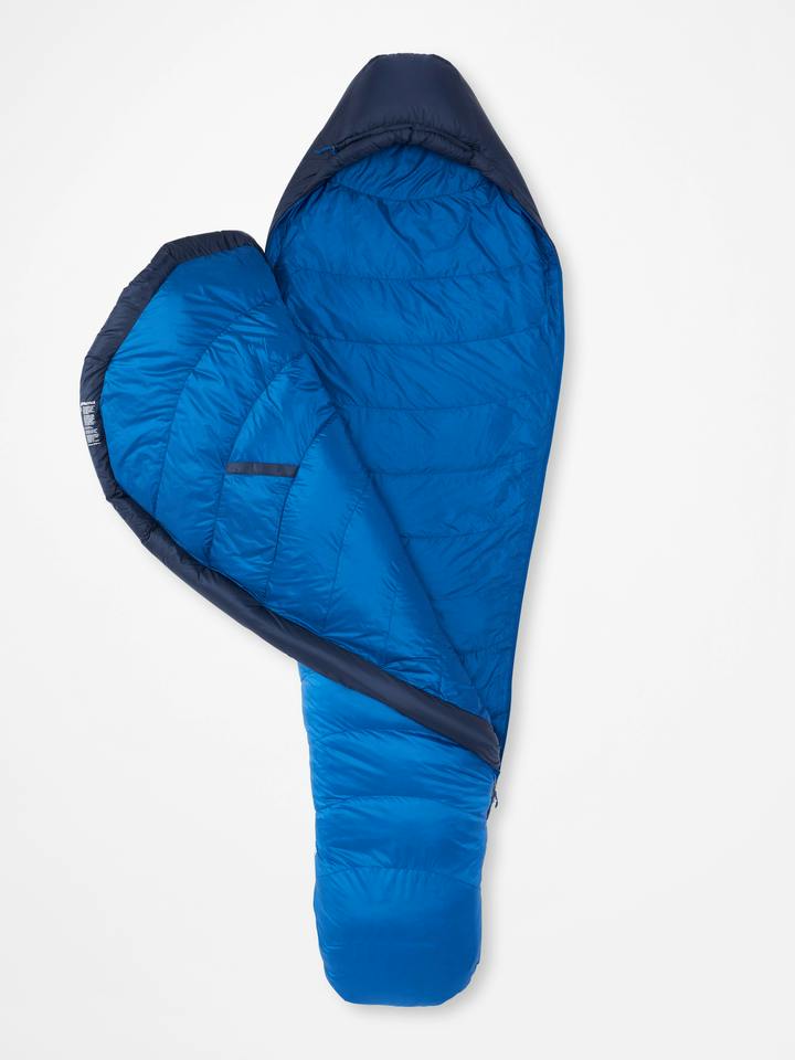 Marmot Helium Down 15° Sleeping Bag - Long in Arctic Navy/Dark Azure - Image 4