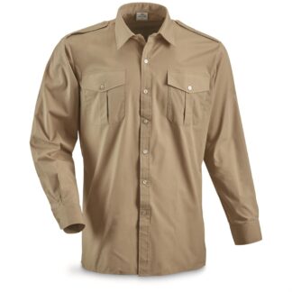 Belgian Military Surplus Khaki Field Shirts, 3 pack, New