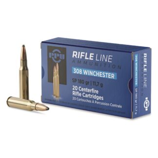 PPU, .308 Winchester, 180 Grain, SP, 20 Rounds