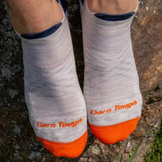 Marmot Men's Run No Show Tab Ultra-Lightweight with Cushion Running Socks in Darn Tough Ash | Merino Wool