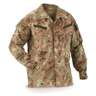 Italian Military Surplus Vegetato BDU Jacket, Used