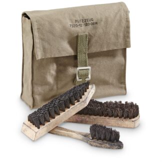 German Military Surplus Shoe Cleaning Kits, 3 Pack, Like New