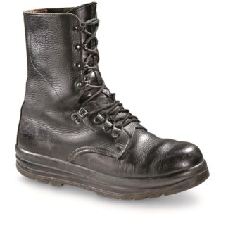 Swiss Military Surplus Waterproof Leather Combat Boots, Used