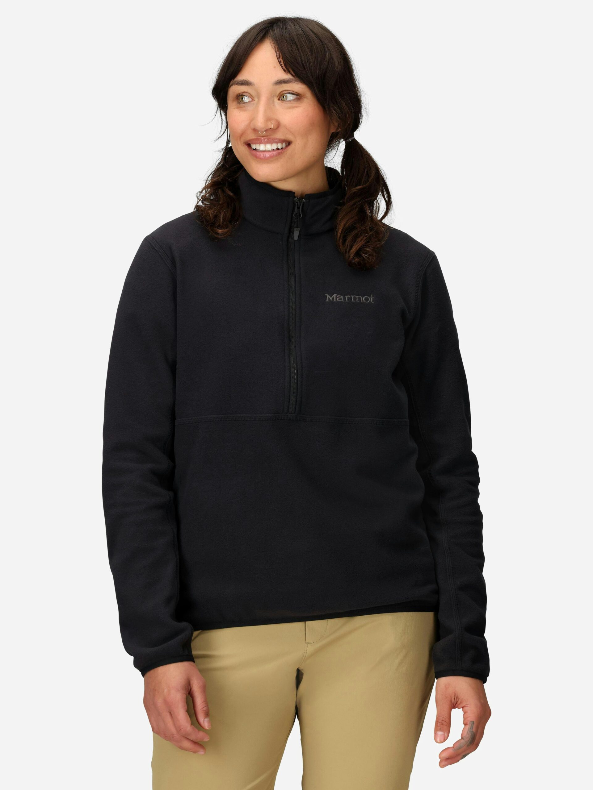 Marmot Women's Rocklin Half-Zip Pullover in Black - Image 2
