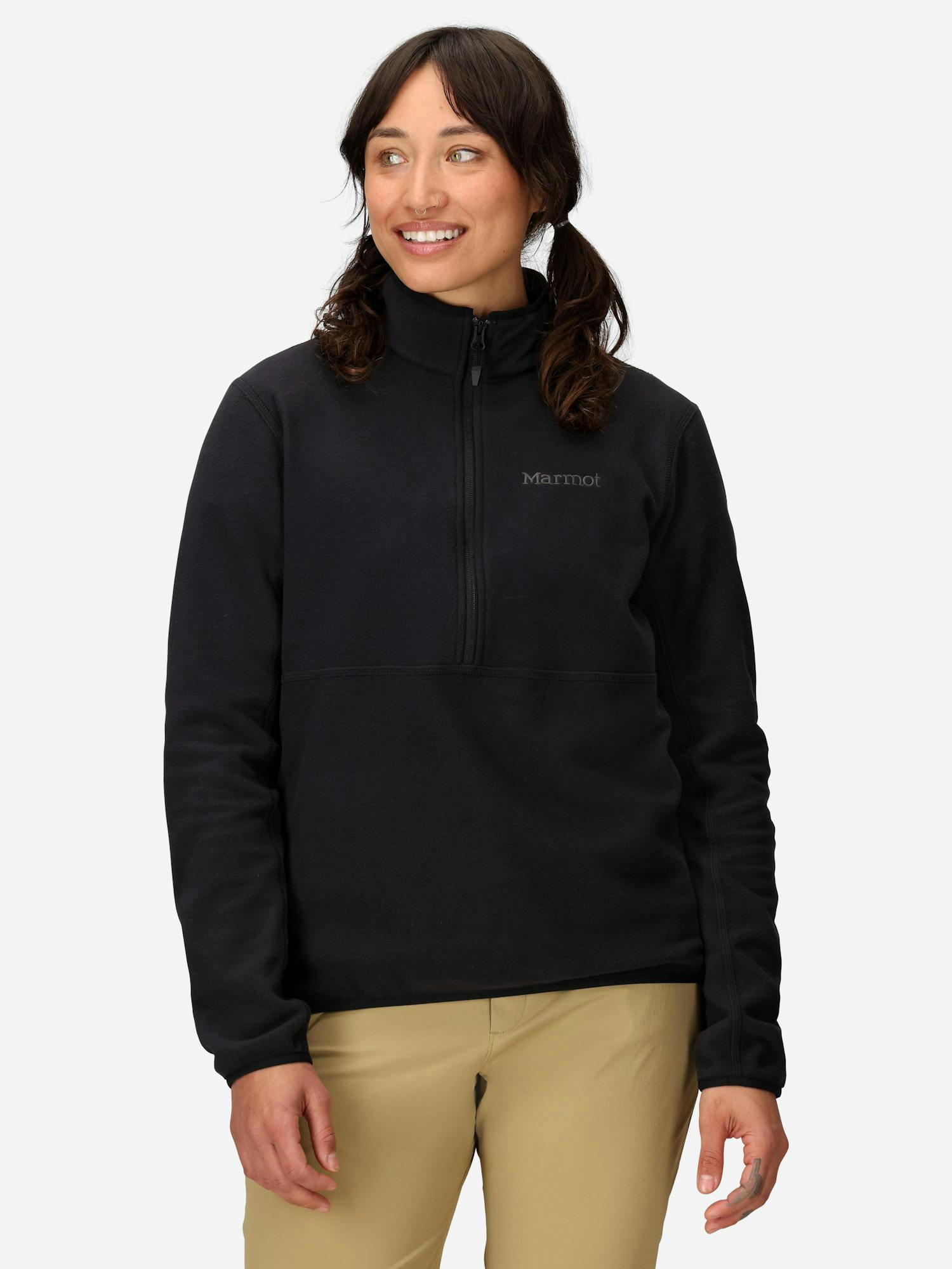 Marmot Women's Rocklin Half-Zip Pullover in Black