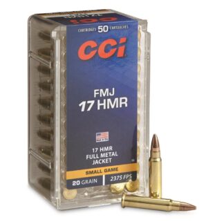 CCI, .17 HMR, FMJ, 20 Grain, 50 Rounds
