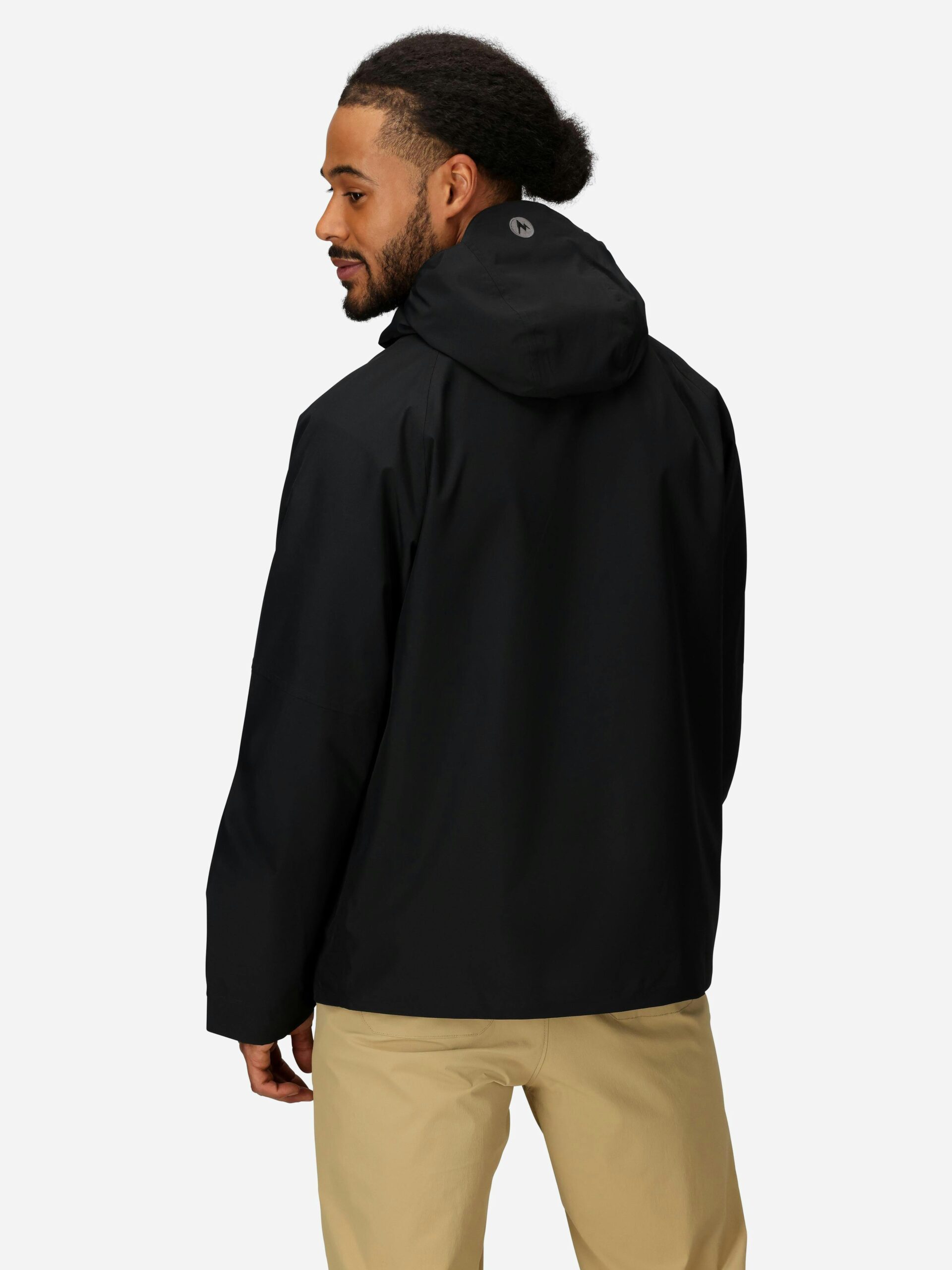 Marmot Men's Cascade Rain Jacket in Black - Image 3