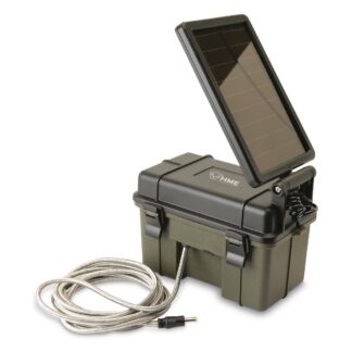 HME 12-Volt Trail/Game Camera Battery With Solar Charger