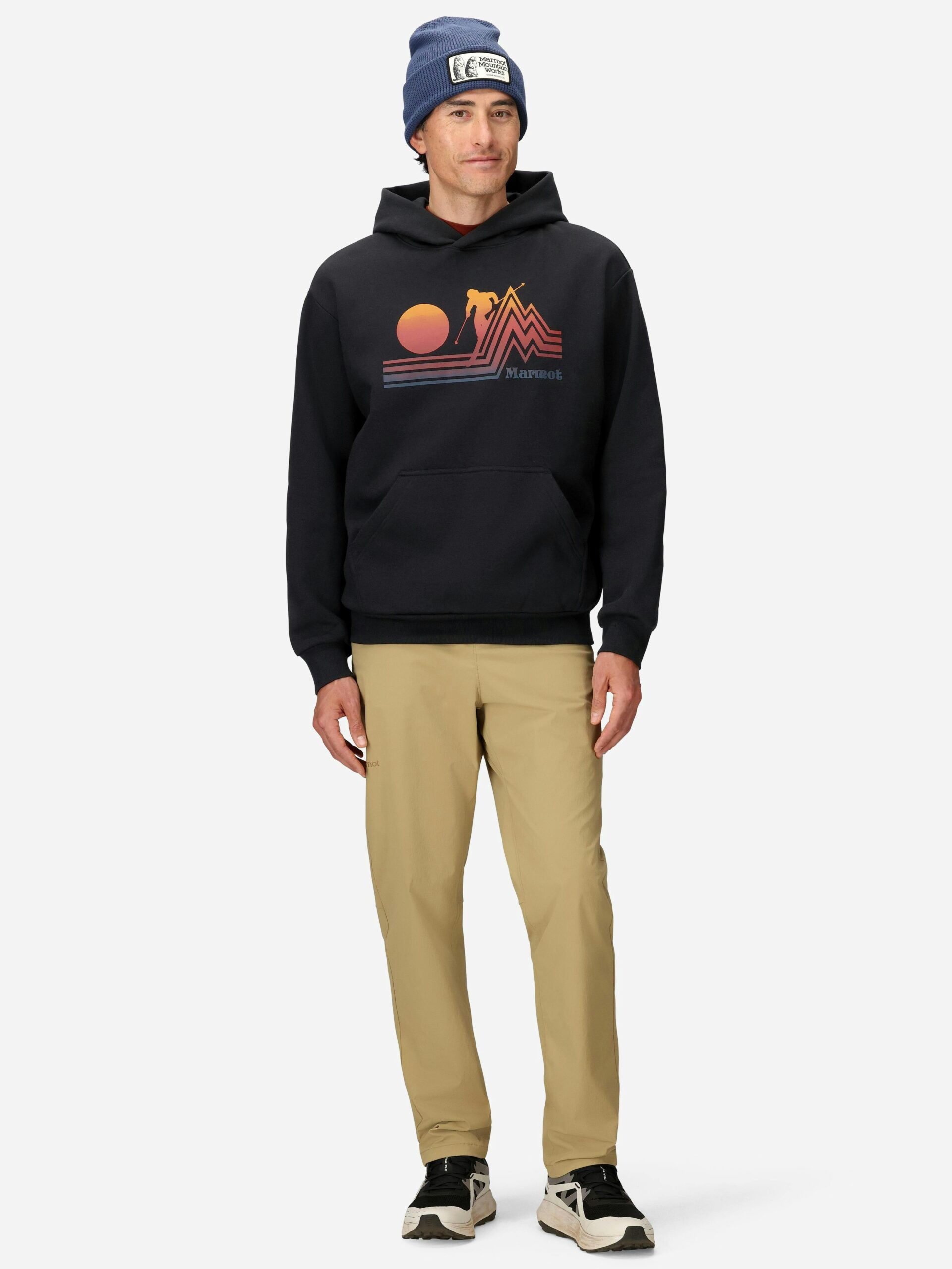 Marmot Retro Skier Hoodie (Fall 2025) Shirt in Black | Cotton - Image 4