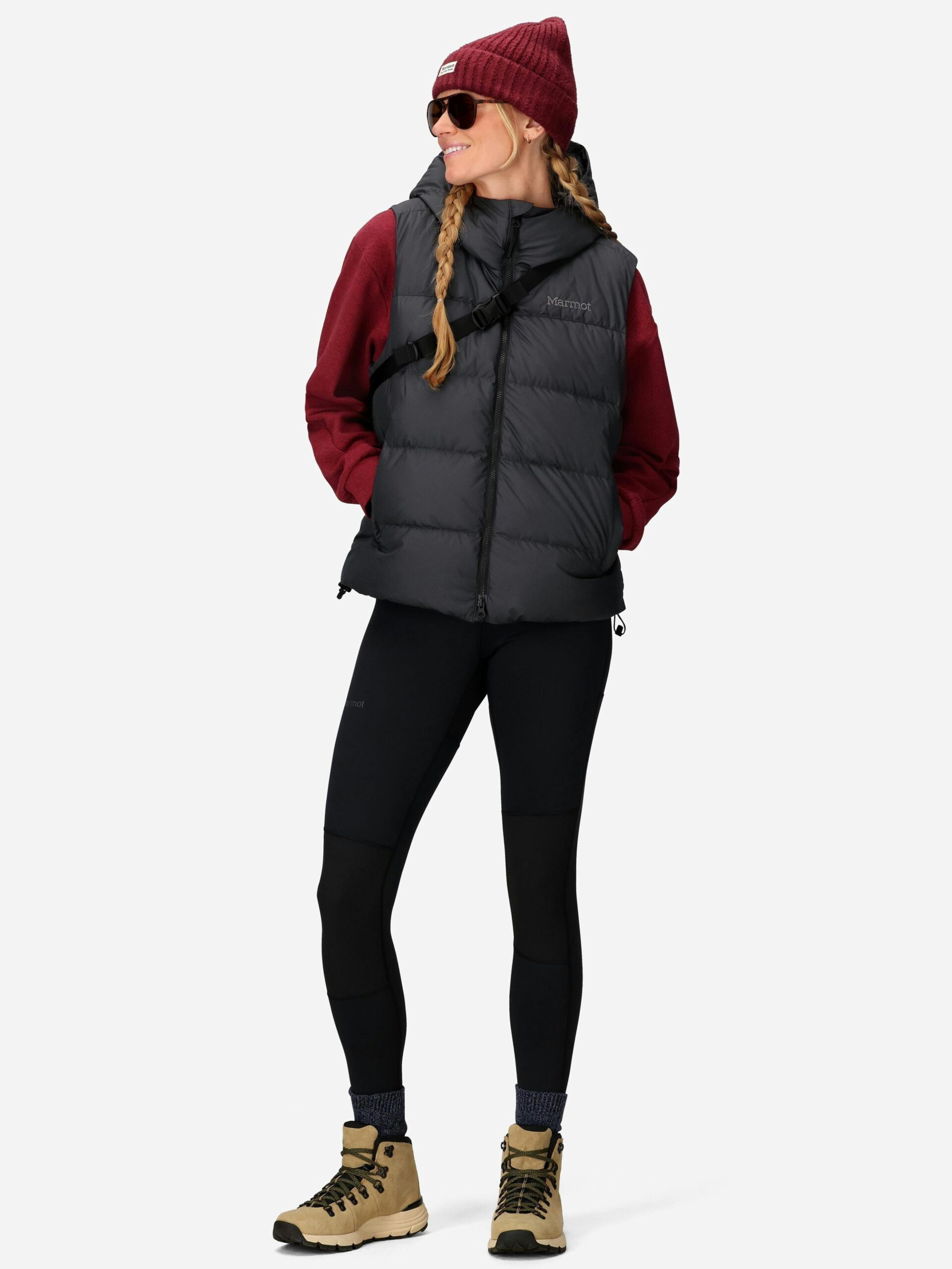 Marmot Women's Strollbridge Down Hooded Vest (Fall 2025) in Black - Image 4