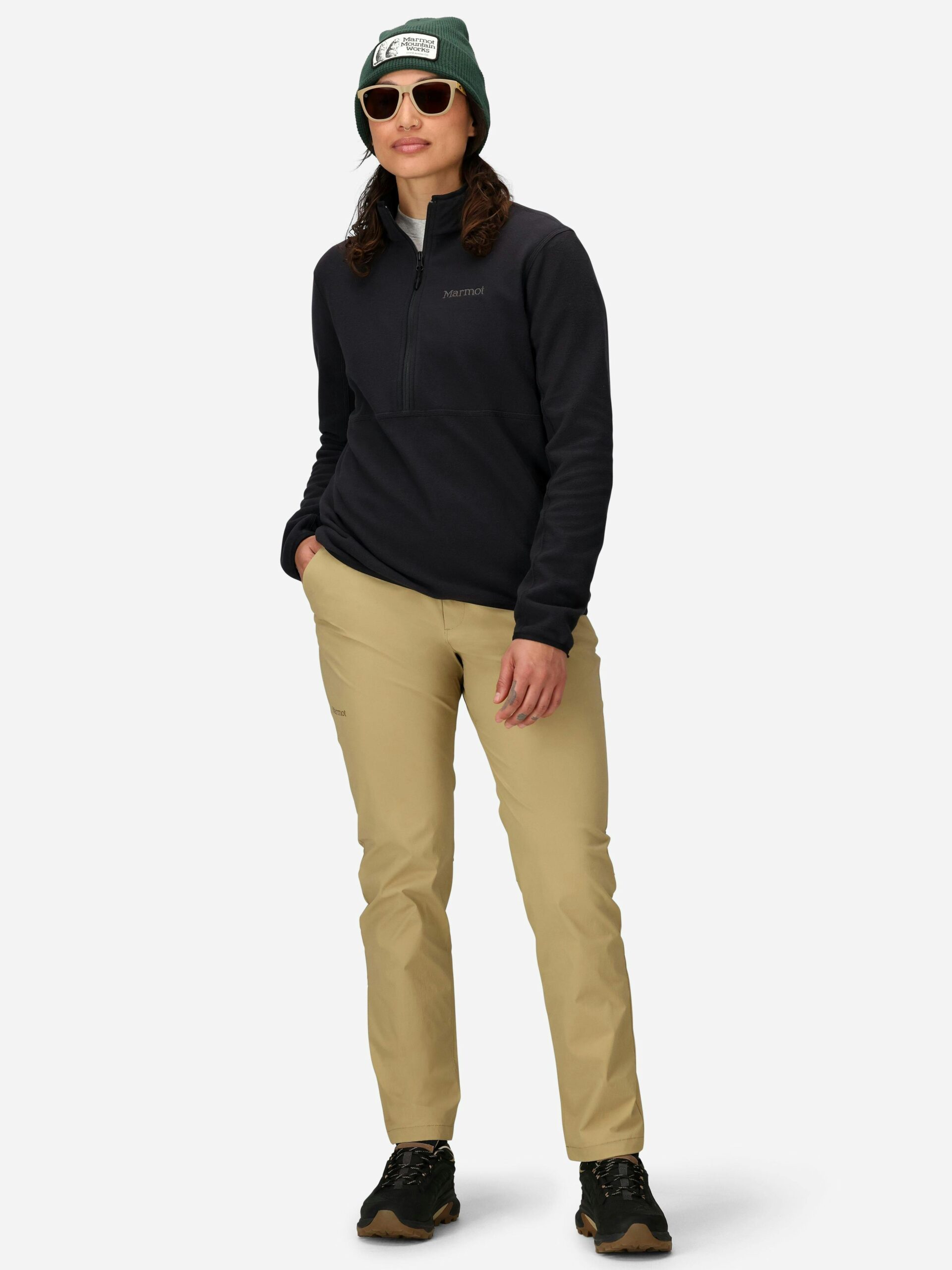 Marmot Women's Rocklin Half-Zip Pullover in Black - Image 4