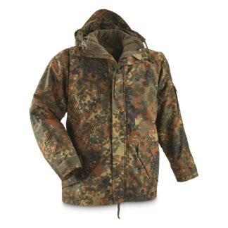 Mil-Tec German Military-style Waterproof Parka with Fleece Liner