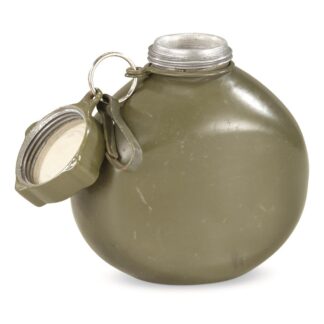 Hungarian Military Surplus M70 Quart Aluminum Canteen, Used