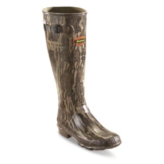 LaCrosse Men's NWTF Grange 18" Waterproof Rubber Boots, Mossy Oak Bottomland