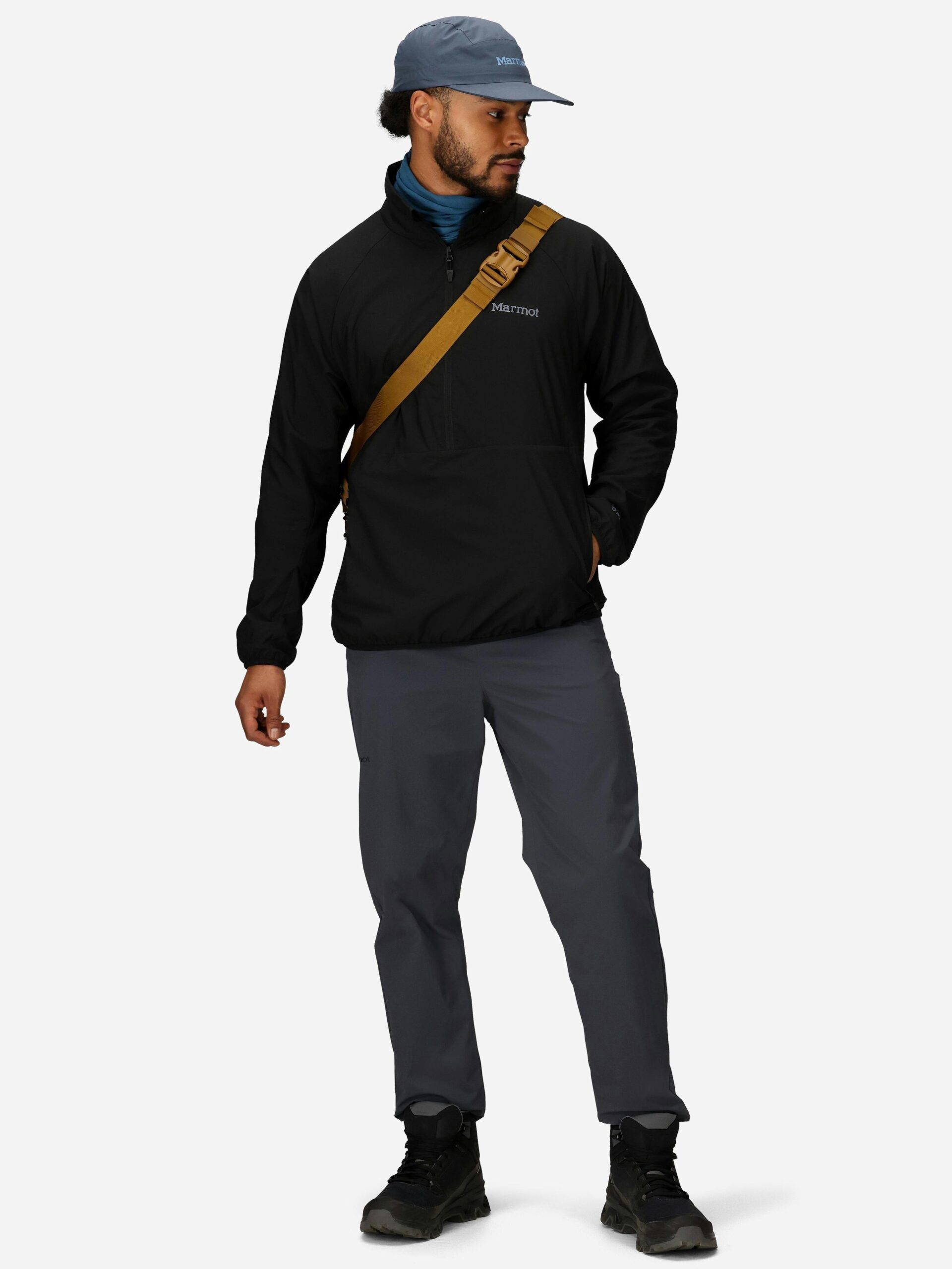 Marmot Men’s PrimaLoft® Evolve Aerothermal 1/2 Zip Jacket in Black - Image 4