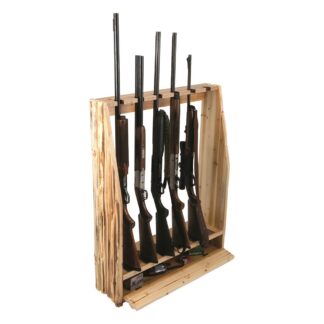 Rush Creek Creations 6 Gun Floor Rack With Storage