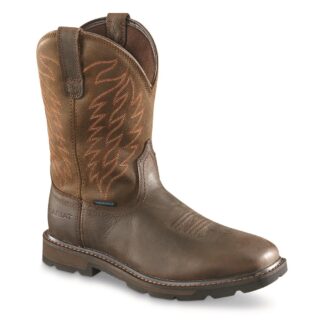 Ariat Men's Groundbreaker Wide Square Toe H2O Waterproof Western Work Boots