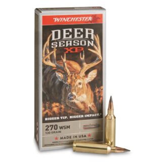 Winchester Deer Season XP, .270 WSM, Polymer-Tipped Extreme Point, 130 Grain, 20 Rounds